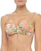 Thumbnail for your product : Shoshanna Bohemian Floral-Print Underwire Swim Top