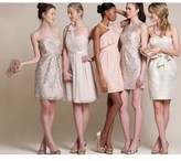 Thumbnail for your product : Lulu Jenny Yoo 'Lulu' Ruffled One-Shoulder Sheath Dress (Online Only)