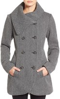 Thumbnail for your product : Jessica Simpson Double Breasted Basket Weave Coat (Online Only)