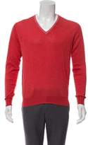 Thumbnail for your product : Isaia Silk-Blend V-Neck Sweater coral Silk-Blend V-Neck Sweater