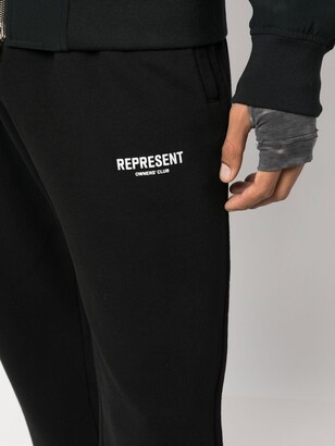 Represent Logo-Print Detail Track Pants