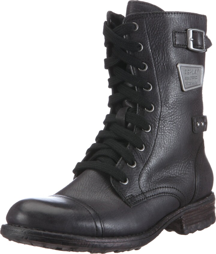 Replay Women's Ero Black Biker Boot
