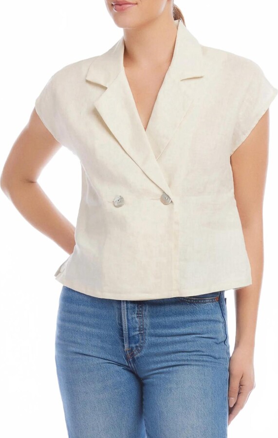 Fifteen-Twenty Gisela Top In Ivory