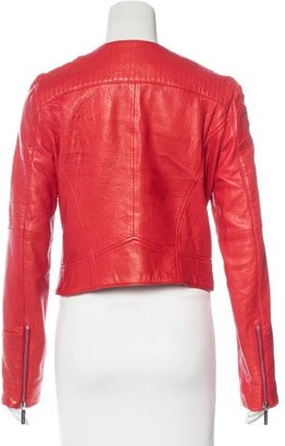 Michael Kors Asymmetrical Leather Jacket