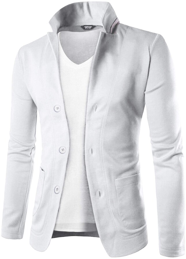 Mens Suit Jacket Funicet Men's Casual One Button Suit Sport Coat