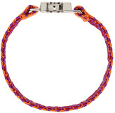 Thumbnail for your product : Marni Orange & Purple Crochet Ribbon Bracelet