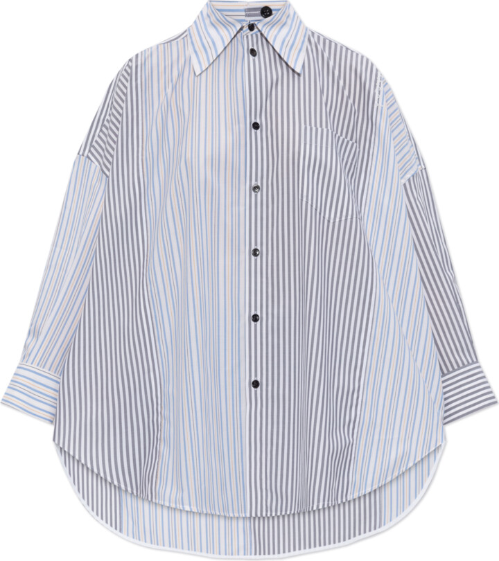 Marni Shirt With Stripe Pattern  - Grey