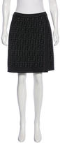 Thumbnail for your product : Fendi Wool Zucca Skirt