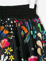 Thumbnail for your product : Simonetta floral pleated skirt
