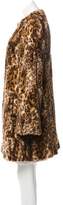 Thumbnail for your product : Trina Turk Knee-Length Faux Fur Coat