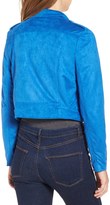 Thumbnail for your product : Missguided Crop Faux Suede Moto Jacket