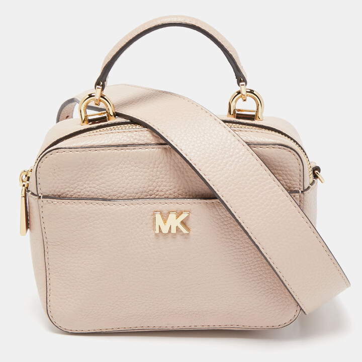 MICHAEL Michael Kors Light Pink Leather Mini Mott Crossbody Bag - ShopStyle