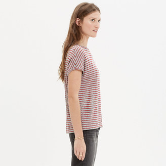 Madewell Linen Miracle Tee in Stripe
