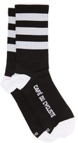 Thumbnail for your product : Café Du Cycliste Skate Stripe Stretch-knit Socks - Black Multi