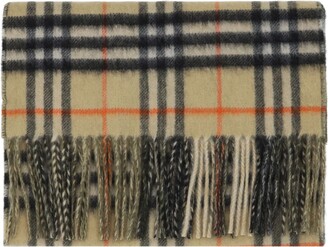 【送料&関税込】Burberry Vintage Check Fringed-edge Scarf - BURBERRY Fringed checked cashmere scarf | NET-A-PORTER