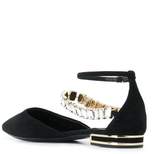 Thumbnail for your product : Casadei Crystal-embellished ballerinas