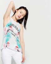 Thumbnail for your product : Superdry Tropical Knot Back Tank