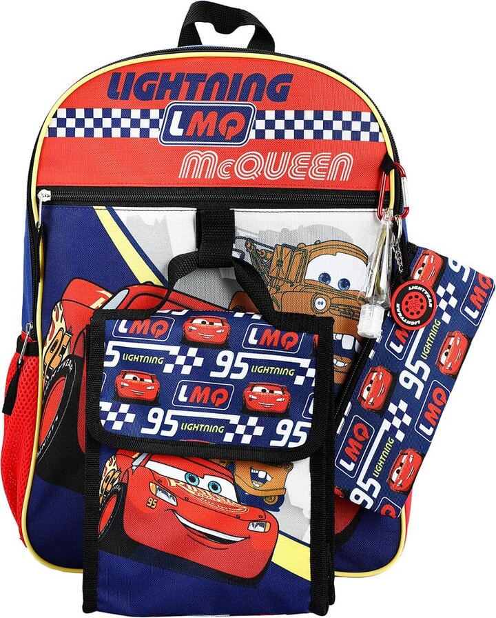 Disney The Lightning McQueen Backpack and Lunch box set for kids 6 piece ShopStyle Boys' Bags