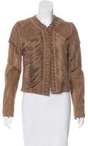 Thumbnail for your product : Barbara Bui Fringe-Trimmed Suede Jacket