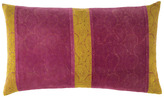 Thumbnail for your product : OKA Tatiana Velvet Cushion Cover and Pad - Tourmaline/Citrine Stripe