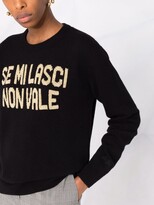 Thumbnail for your product : MC2 Saint Barth Slogan-Print Knitted Sweater