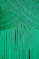 Thumbnail for your product : Herve Leger Tiered fringed bandage dress