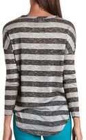 Thumbnail for your product : Charlotte Russe Basic Striped Long-Sleeve Tee