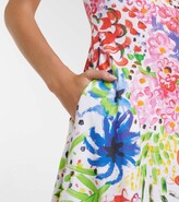Thumbnail for your product : Christopher Kane Floral one-shoulder cotton midi dress