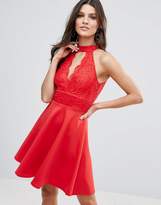Thumbnail for your product : Jessica Wright Choker Neck Skater Dress