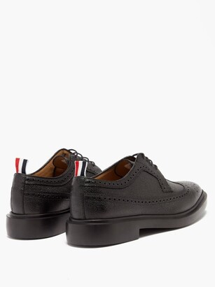Thom Browne Pebble Grained Leather Longwing Brogues - Black