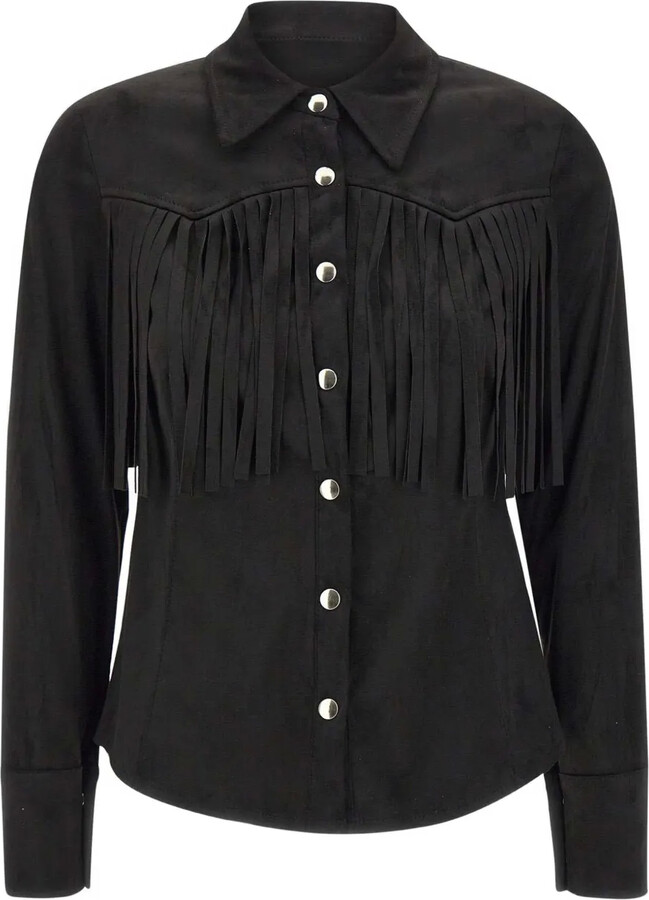 Kaos Fringe-Detail Snap-Button Shirt