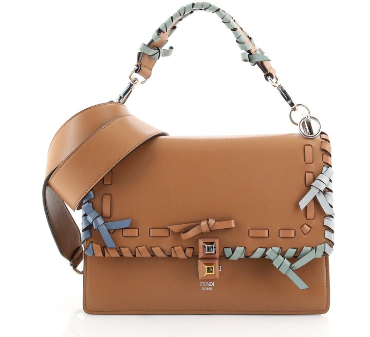 Fendi Kan Bow Bag Whipstitch Leather Medium - ShopStyle