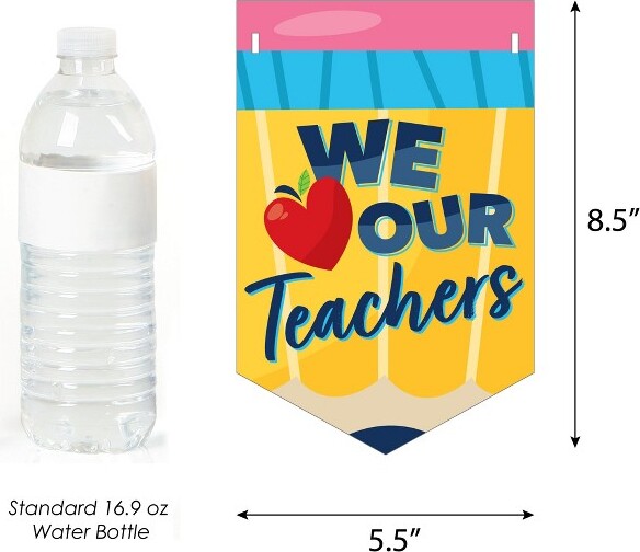 Big Dot of Happiness Thank You Teachers Teacher Appreciation Bunting