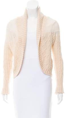Max Mara Wool-Cashmere Cable Knit Cardigan