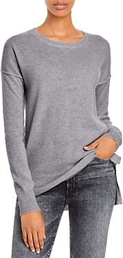 Aqua Cashmere High Low Cashmere Sweater - 100% Exclusive