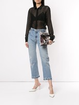 Thumbnail for your product : Off-White Arrows Embroidered Sheer Shirt