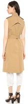 Thumbnail for your product : Band Of Outsiders Coated Sleeveless Trench