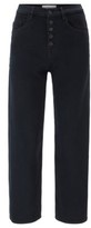 Thumbnail for your product : HUGO BOSS Relaxed-fit cropped jeans in dark-blue stretch denim