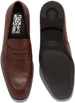 Thumbnail for your product : Ferragamo Men's Textured Calfskin Penny Loafer, Brown