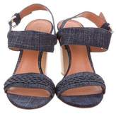 Thumbnail for your product : Derek Lam 10 Crosby Denim Ankle-Strap Sandals