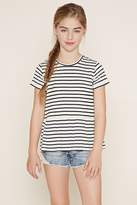 Thumbnail for your product : Forever 21 Girls Striped Peplum Top (Kids)