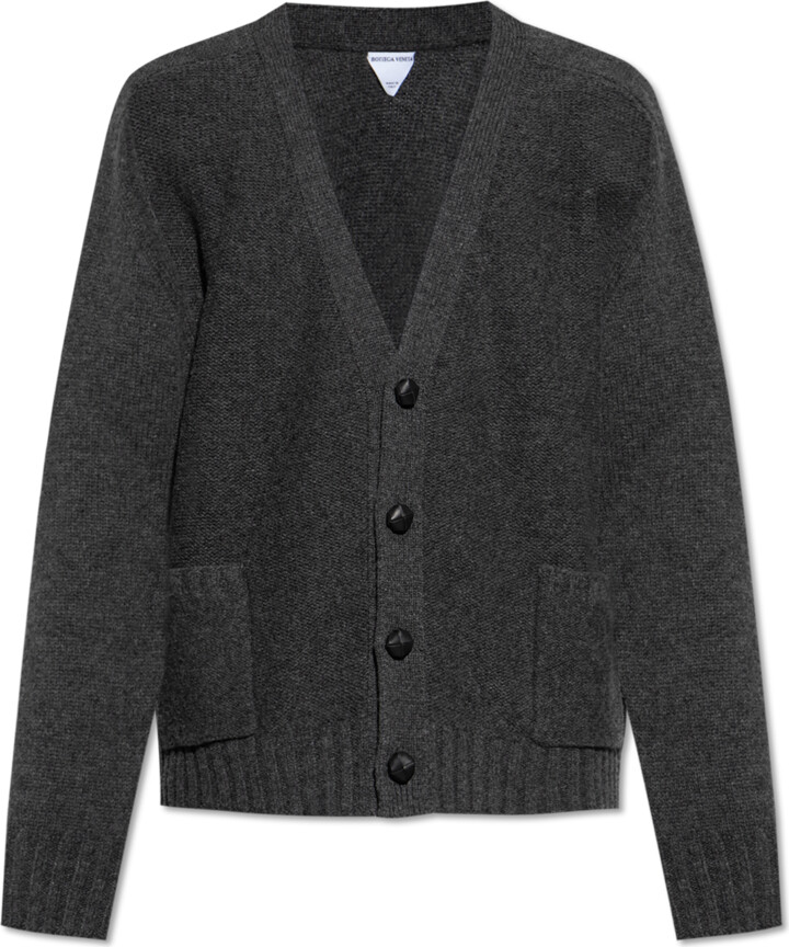 Bottega Veneta Cardigan With Pockets, , - Grey