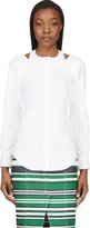 Thumbnail for your product : Thom Browne White Inside Out Halter Tuxedo Shirt