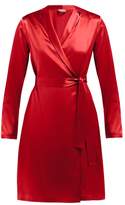 Thumbnail for your product : La Perla Carmine Silk Satin Robe - Womens - Red