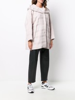 Thumbnail for your product : Herno Hooded Striped Wool Jacket