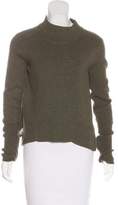 Thumbnail for your product : Veronica Beard Silk-Paneled Long Sleeve Sweater
