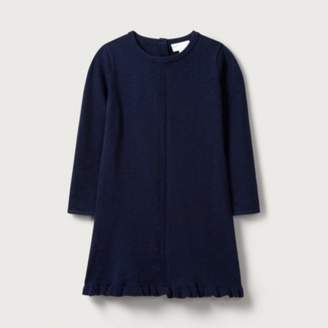 The White Company Heart Knitted Dress (1-6yrs), Navy, 3-4yrs