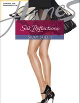 Thumbnail for your product : Hanes Silk Control Top Reinforced Toe