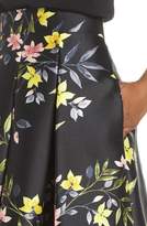 Thumbnail for your product : Eliza J Floral A-Line Skirt