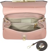 Thumbnail for your product : Atlanta Candy Pink Leather Top Handle Satchel Bag w/Shoulder Strap